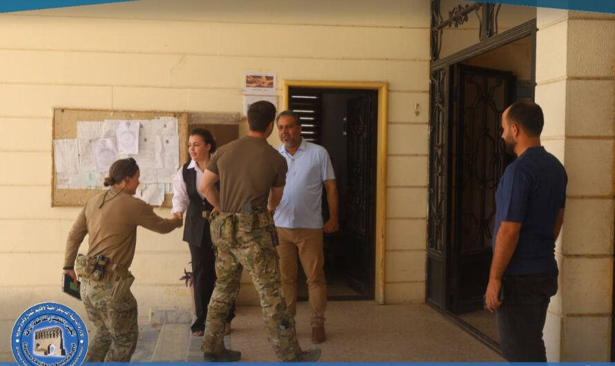 وفد من فريق الشؤون المدنية في التحالف الدولي يزور المجلس التنفيذي في الرقة