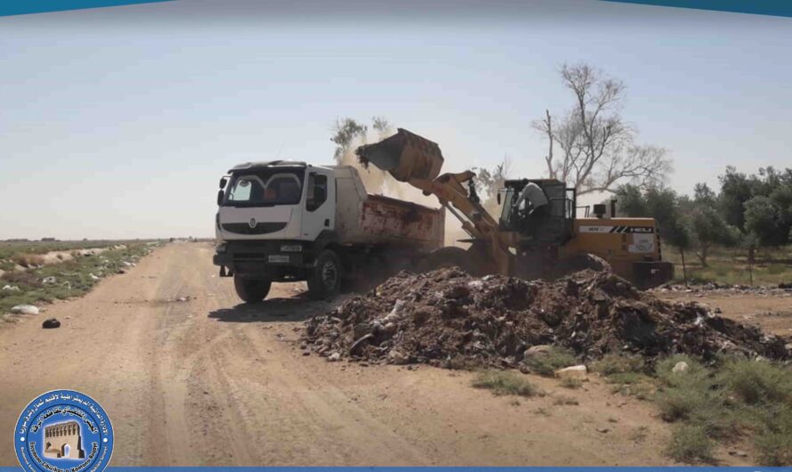 بلدية الحمرات تواصل لليوم الثالث ترحيل المكبات العشوائية ضمن نطاقها الإداري