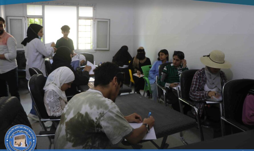 اختبار عملي وكتابي لاختتام دورة الإسعافات الأولية في هيئة الشباب والرياضة