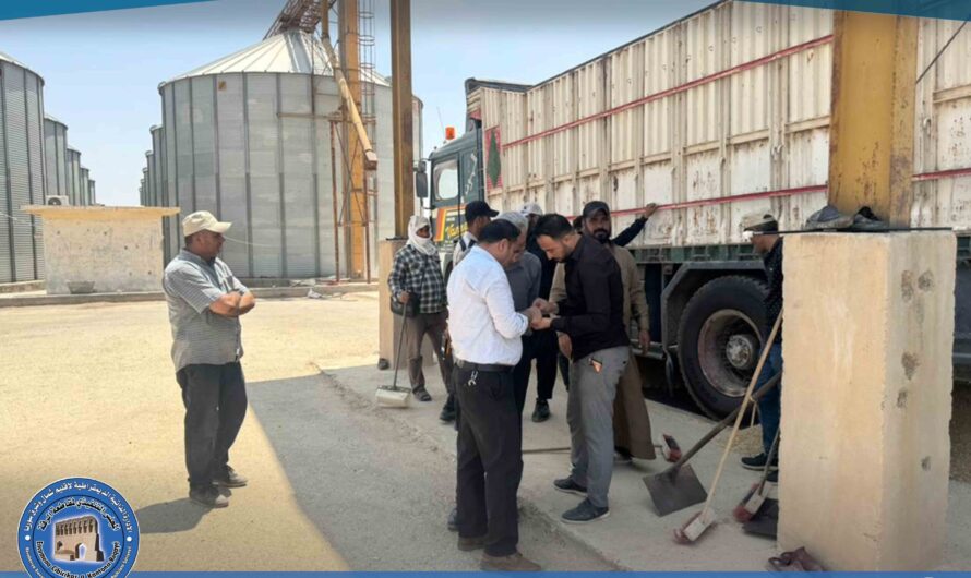 جولة للاطلاع على آلية استلام محصول القمح من الأهالي