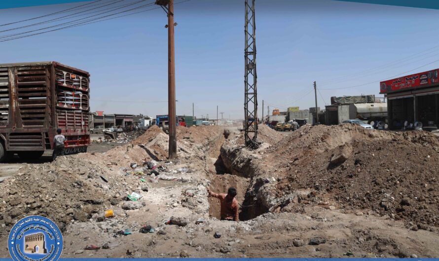 العمل على تأهيل شبكة الصرف الصحي في سوق الحديد لتحسين الواقع الخدمي