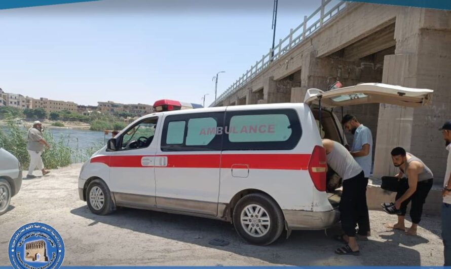 انتشال جثة طفل من نهر الفرات في مدينة الرقة