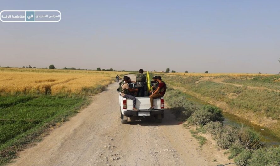 قوات حماية الشعب تكثف دورياتها في ريف الرقة الجنوبي لحماية المحاصيل الزراعية