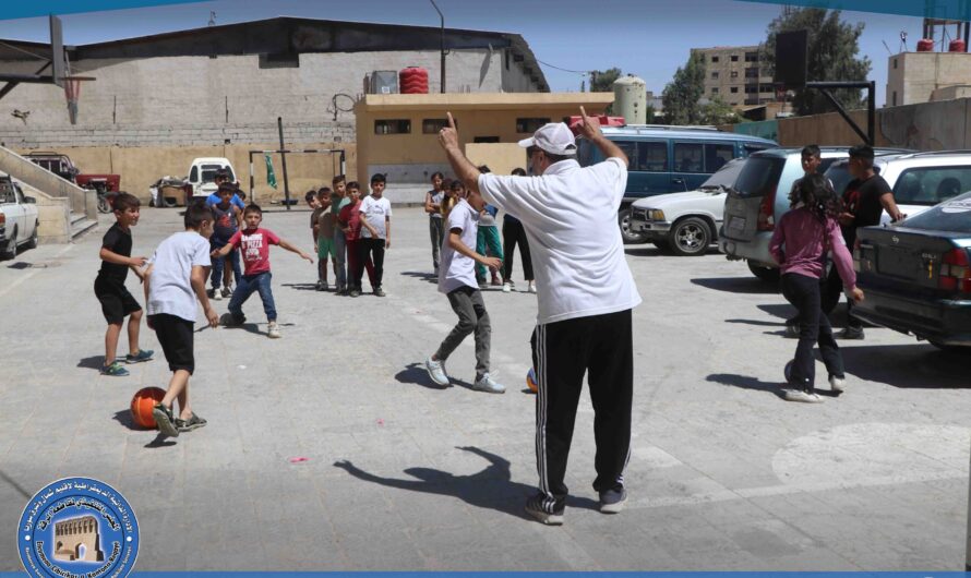 فعالية رياضية وترفيهية لأطفال عفرين في الرقة