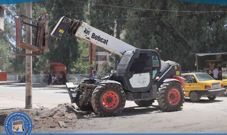 ورشات قسم الإنارة تُصلح عطلاً في حي الفردوس