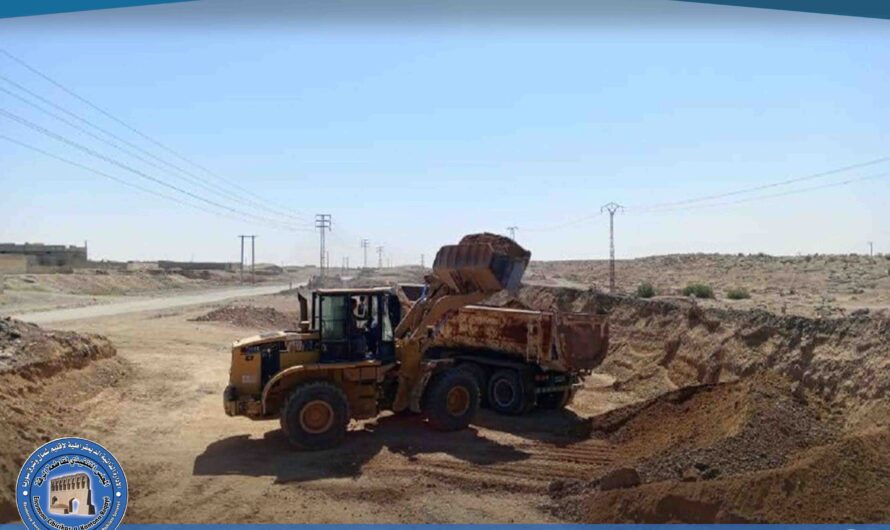 بلدية الرقة تواصل أعمالها الخدمية في دعم الأشغال والنظافة وتحسين البنية التحتية