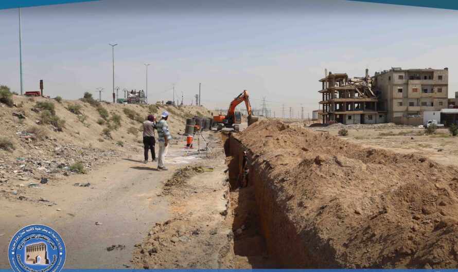 بلدية الرقة تطلق مشروعاً جديداً لإنشاء خط صرف صحي رئيسي بطول 3 كم