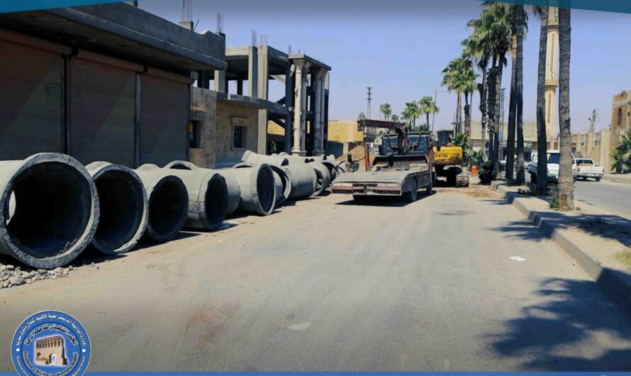 المشارفة على الانتهاء من مشروع الصرف الصحي في حي المشلب