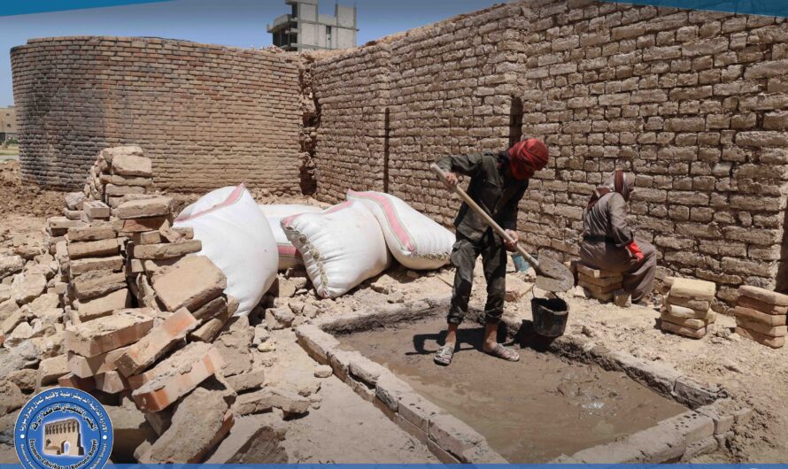 هيئة الثقافة في شمال وشرق سوريا تستمر بأعمال ترميم سور الرقة الأثري