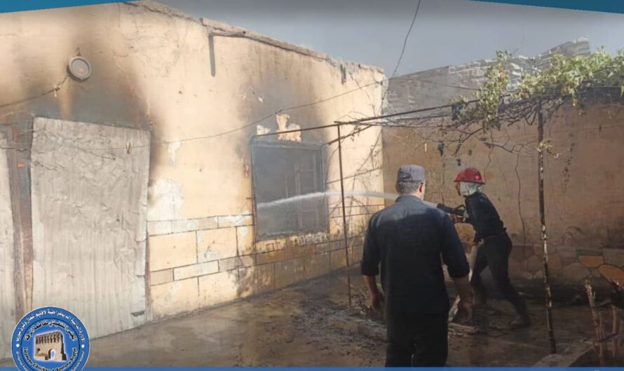 إخماد حريق نشب في منزل بشارع سيف الدولة دون إصابات بشرية