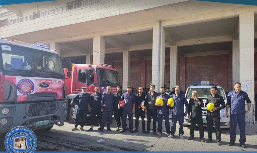 فريق الاستجابة الأولية يجهّز قافلة لدعم إخماد حرائق اللاذقية