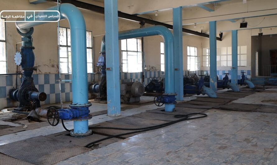 انخفاض منسوب الفرات يهدد مضخات مياه الشرب في الرقة … ونداء لترشيد الاستهلاك