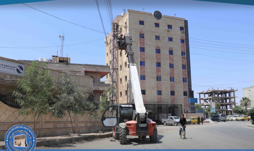 صيانة عاجلة لإصلاح عطل كهربائي في الرقة