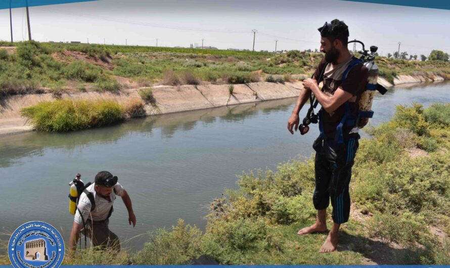 انتشال جثة طفل في قناة الأسدية بالرقة