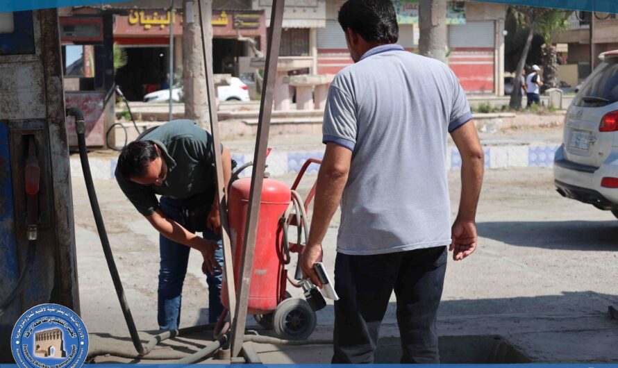 مكتب الرصد البيئي يجري جولة على محطات الوقود ومناشر الرخام في الرقة