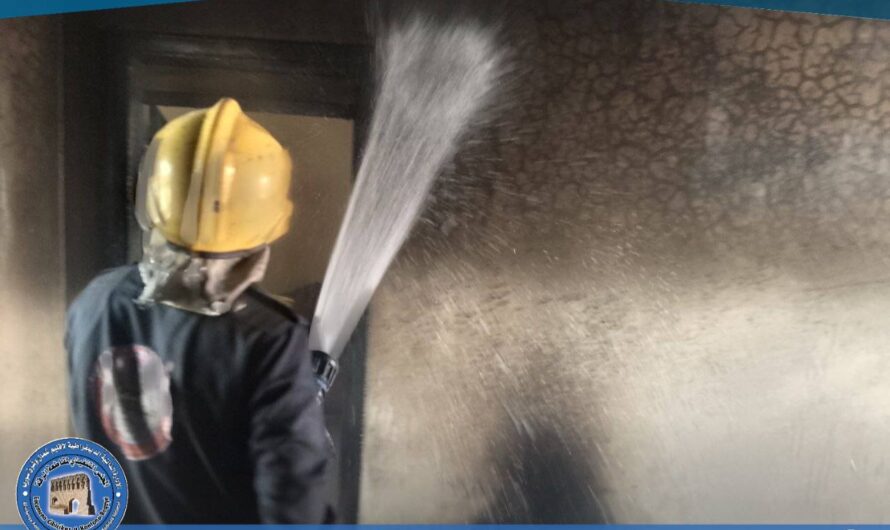 إخماد حريق اندلع في أحد المنازل بقرية السلحبية الغربية دون إصابات بشرية