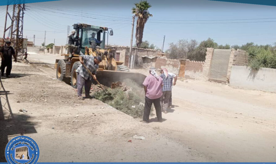بلدية الأسدية تطلق حملة لإزالة المكبات العشوائية وتنظيف الشوارع في المنطقة
