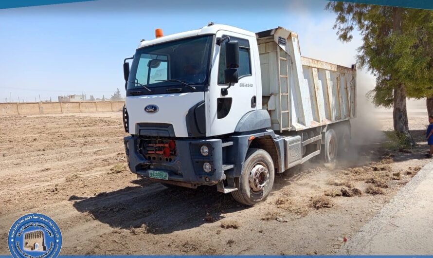 تعشيب ملعب مزرعة يعرب ضمن خطة تطوير الرياضة في الرقة