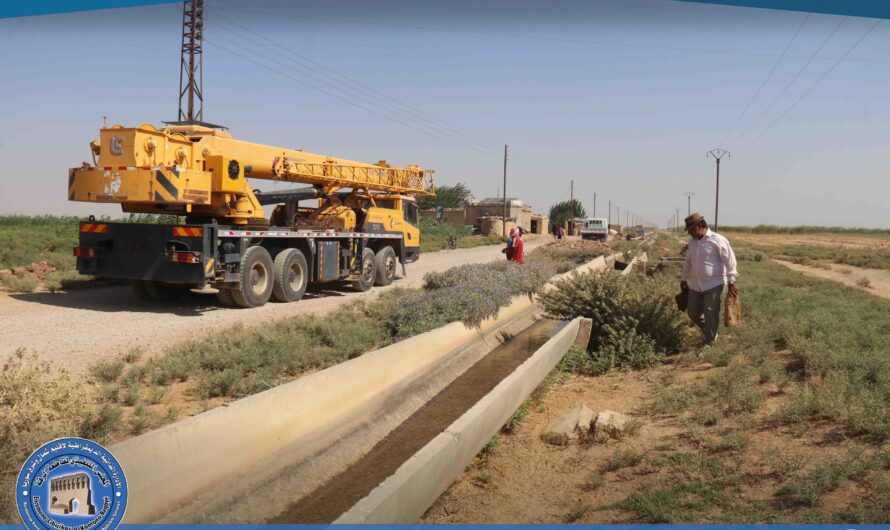 ورشة الفلوم المعلق بمكتب الري تُواصل صيانة الأقنية لضمان استمرارية تدفق المياه