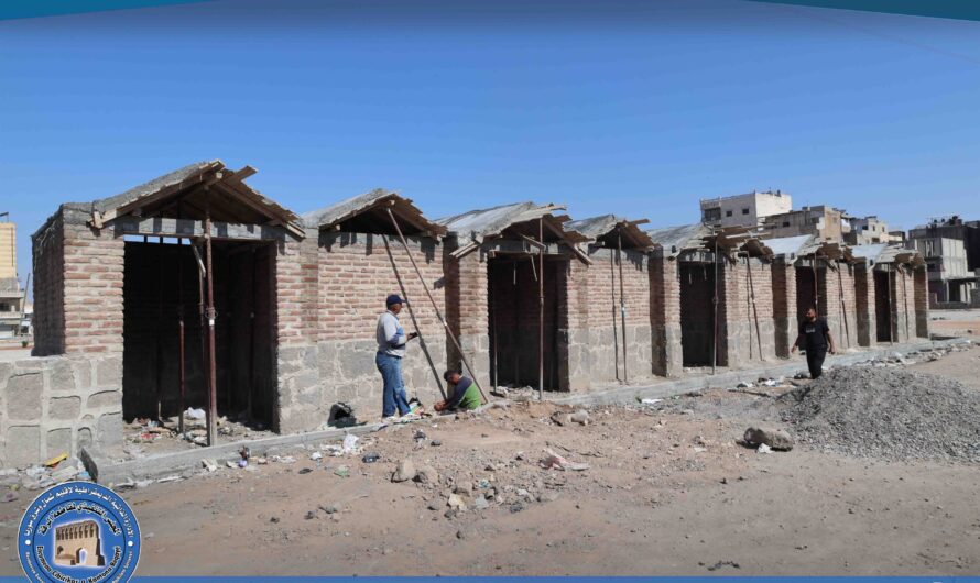 بلدية الرقة تنفذ مشروع تأهيل محلات ضمن الحديقة البيضاء