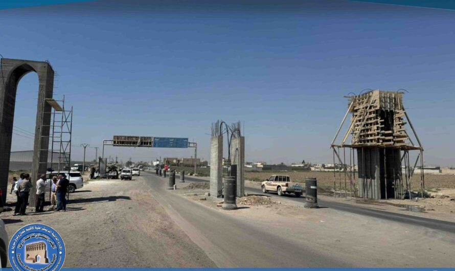 جولة ميدانية للاطلاع على أعمال تأهيل المدخل الشرقي للرقة