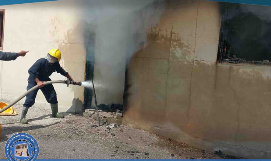 فريق الاستجابة الأولية يسيطر على حريق منزل في قرية جديدة خابور ويُنقذ جزءاً من المال