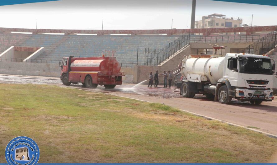 تجهيز ملعب الرقة البلدي لاحتضان بطولة ألعاب القوى لشمال وشرق سوريا