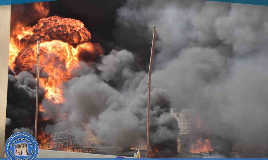 إخماد حريق في حراقة مازوت وبنزين بقرية الحصيوة دون إصابات