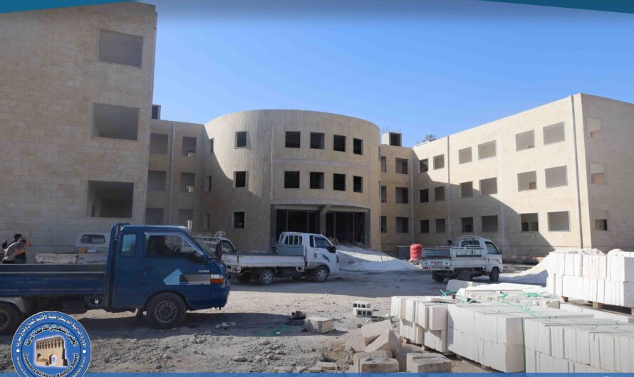إستئناف العمل في مشروع إعادة تأهيل قصر الضيافة في الرقة