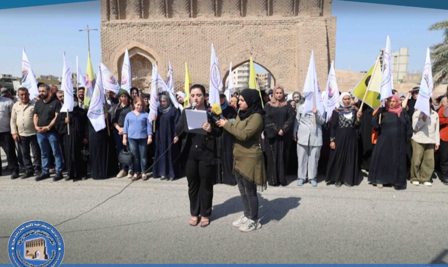 تجمع نساء زنوبيا يلقي بياناً إلى الرأي العام في اليوم العالمي للسلام