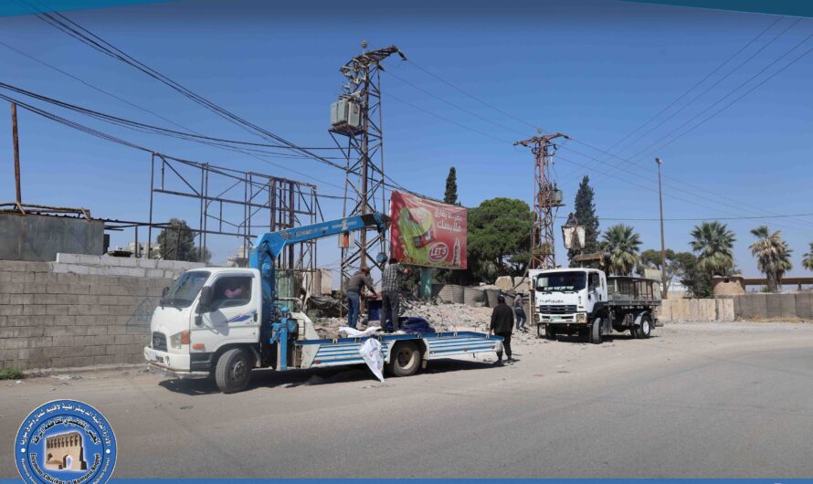 ورشات الكهرباء تواصل أعمال الصيانة في مدينة الرقة