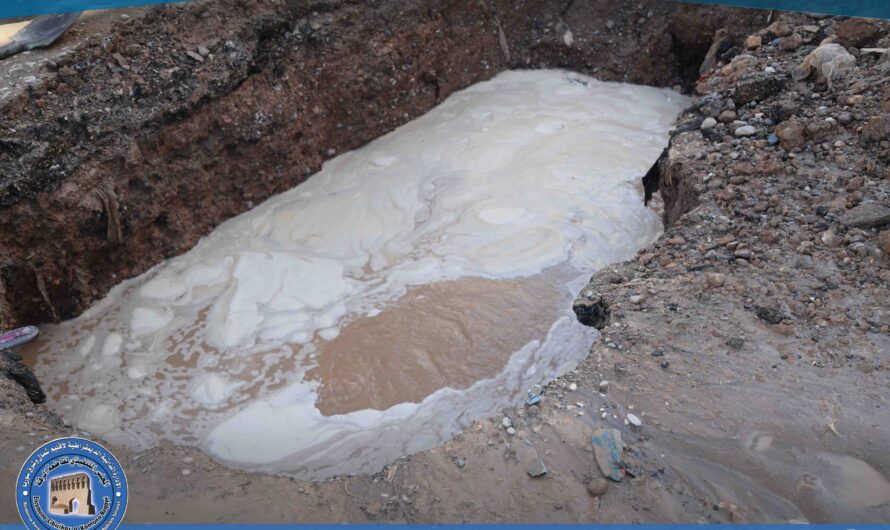 صيانة شبكة مياه الشرب في حي رميلة