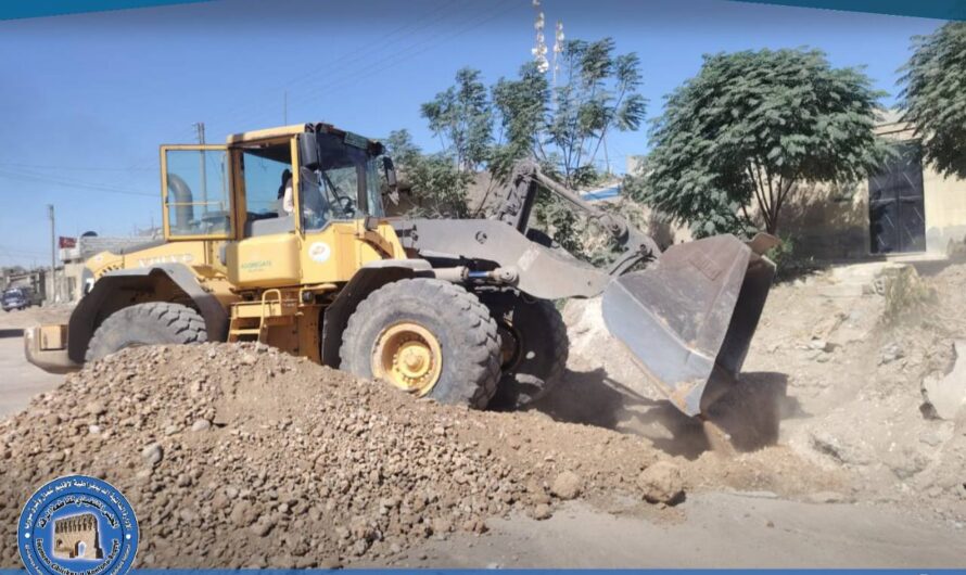 الخدمات الفنية تدعم أعمال ترحيل ناتج أحد مشاريع الصرف الصحي