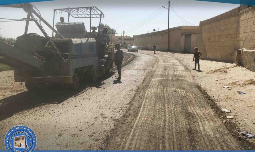 بلدية الكسرات تبدأ تجهيز الطرق لفرشها بمادة الأسفلت