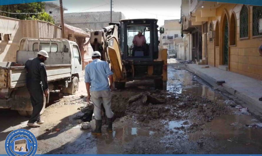 ورشات المياه تعالج أعطالاً في شبكات المياه وتعيدها للخدمة من جديد