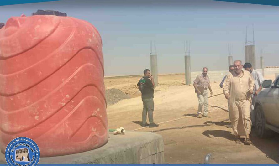 إجراء كشف ميداني على منشأة مدجنة في قرية الإعيوج