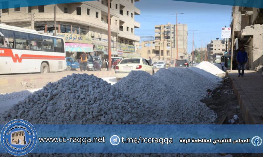 تواصل أعمال تجهيز طريق الدلة لتحسين الحركة المرورية