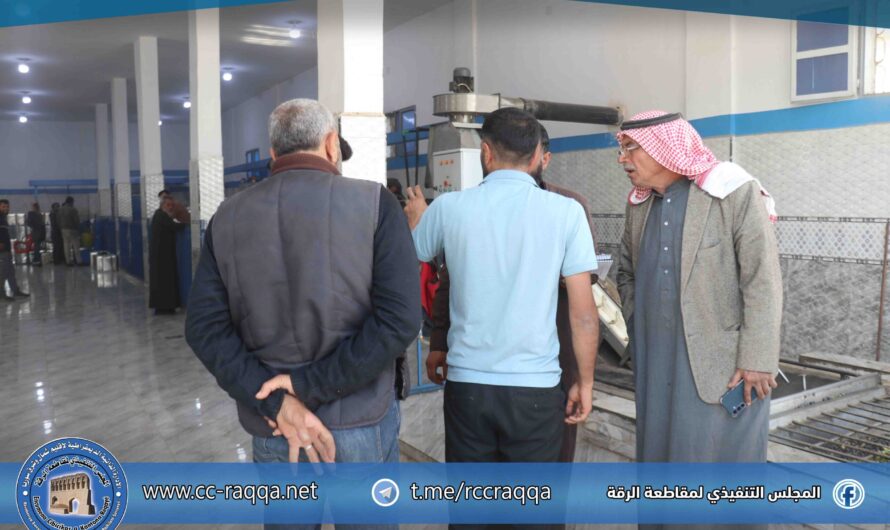 إجراء جولة على معاصر الزيتون في الريف الشمالي للرقة