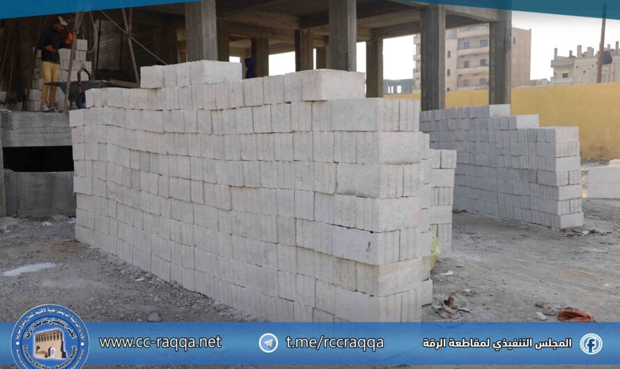 استمرار العمل في بناء مدرسة الوليد بن عبد الملك شمال قصر البنات