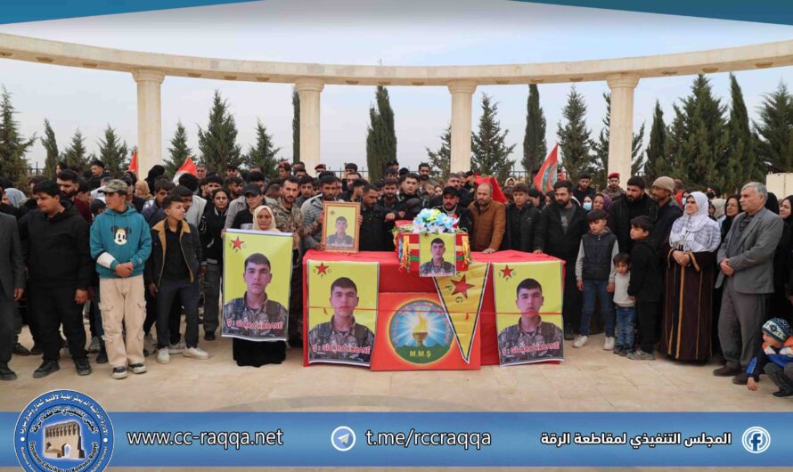 تشييع جثمان الشهيد عزيز شيخ علي إلى مثواه الأخير بمزار الحكومية